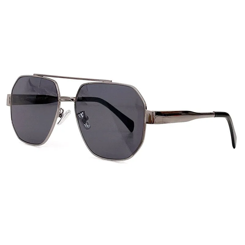 2023 New Sunglasses Pilot Sun Glasses Alloy Frame Luxury Eyeglasses Gold Color Cool Summer Glasses
