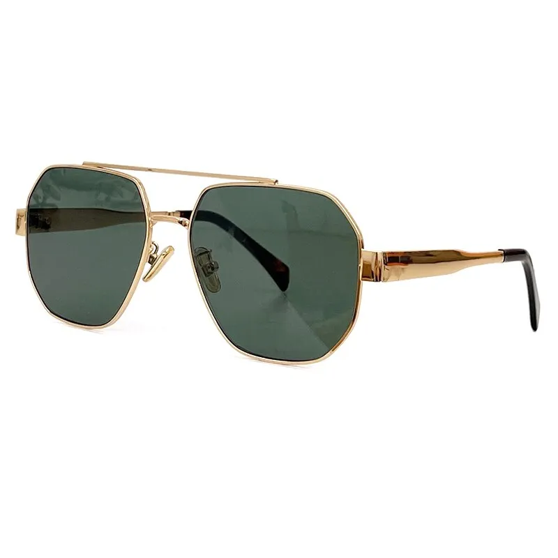 2023 New Sunglasses Pilot Sun Glasses Alloy Frame Luxury Eyeglasses Gold Color Cool Summer Glasses