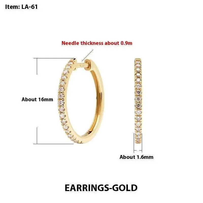 925 Sterling Silver Korean Earrings