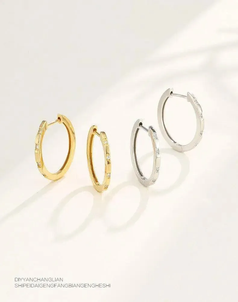 925 Sterling Silver Korean Earrings