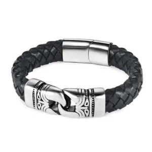 Aart Woven Leather Magnetic Bracelets