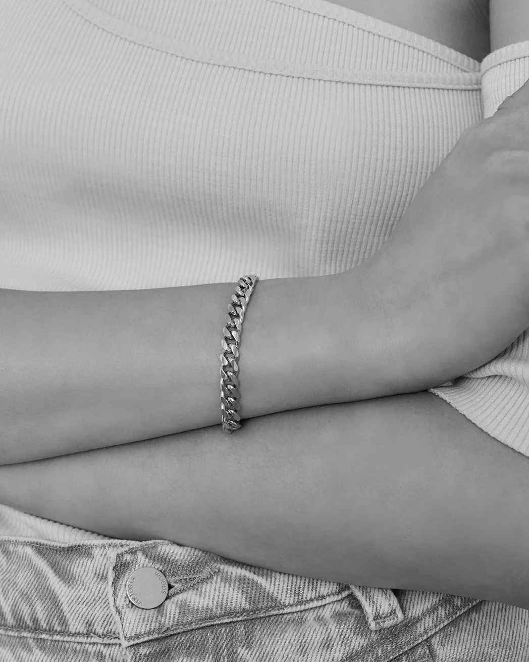 Chunky Curb Bracelet | Silver