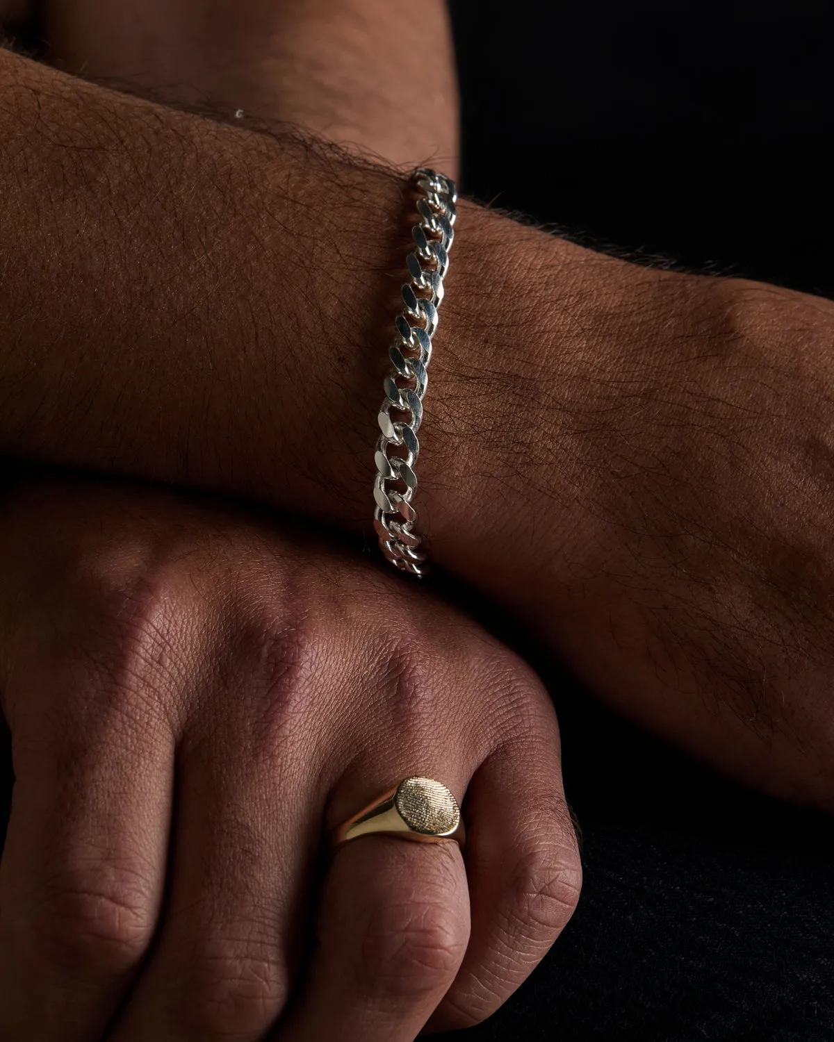 Chunky Curb Bracelet | Silver