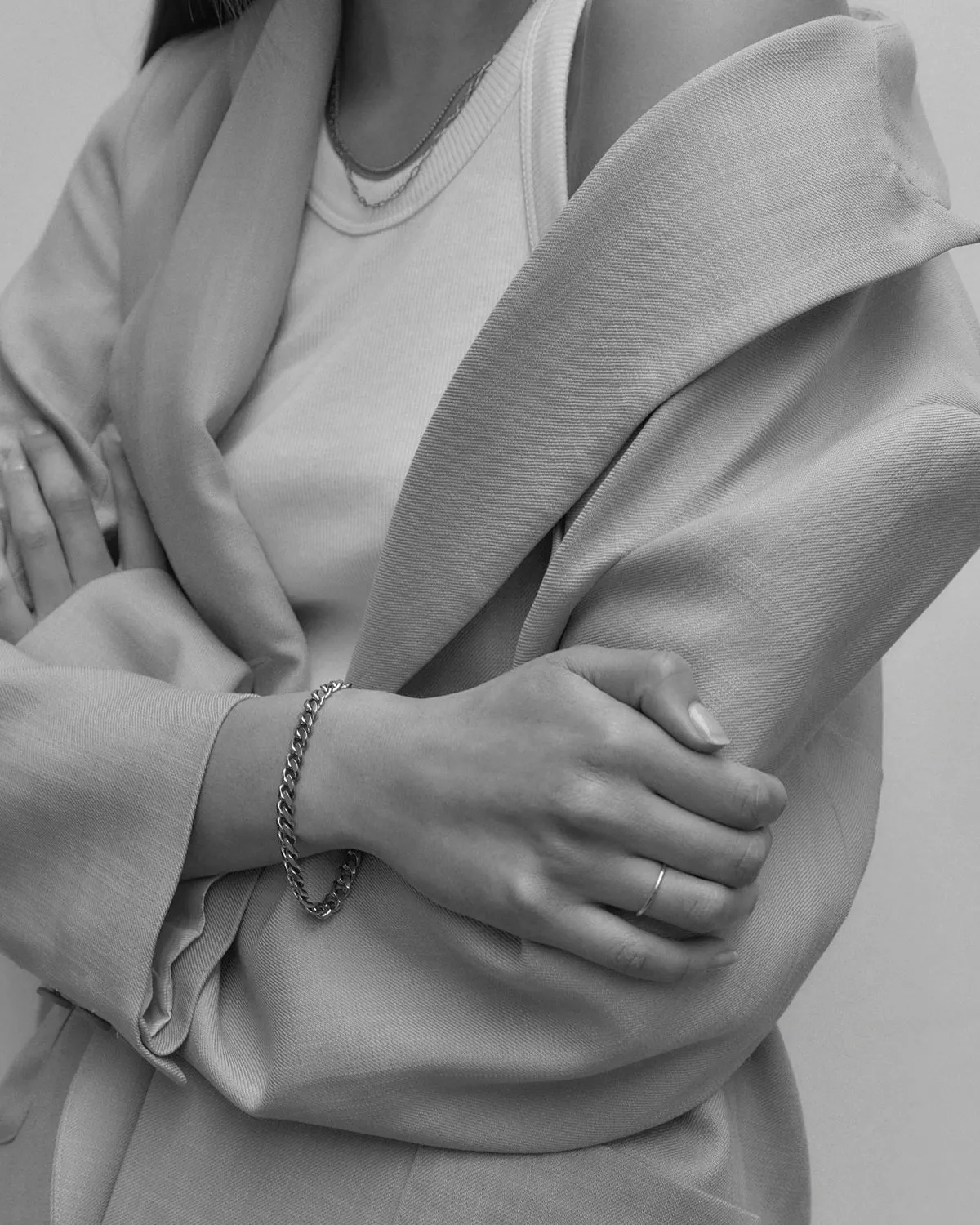 Chunky Curb Bracelet | Silver