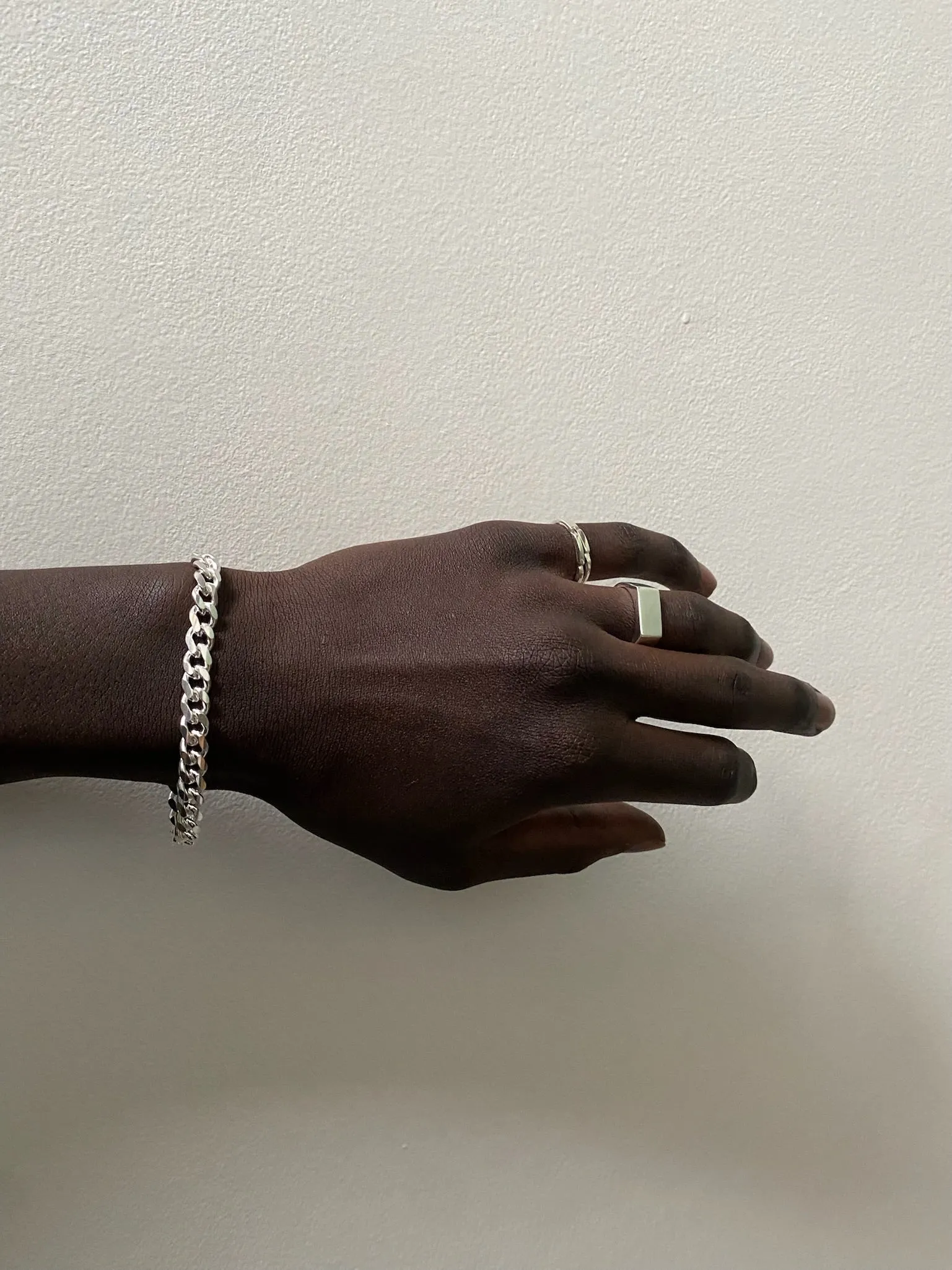 Chunky Curb Bracelet | Silver