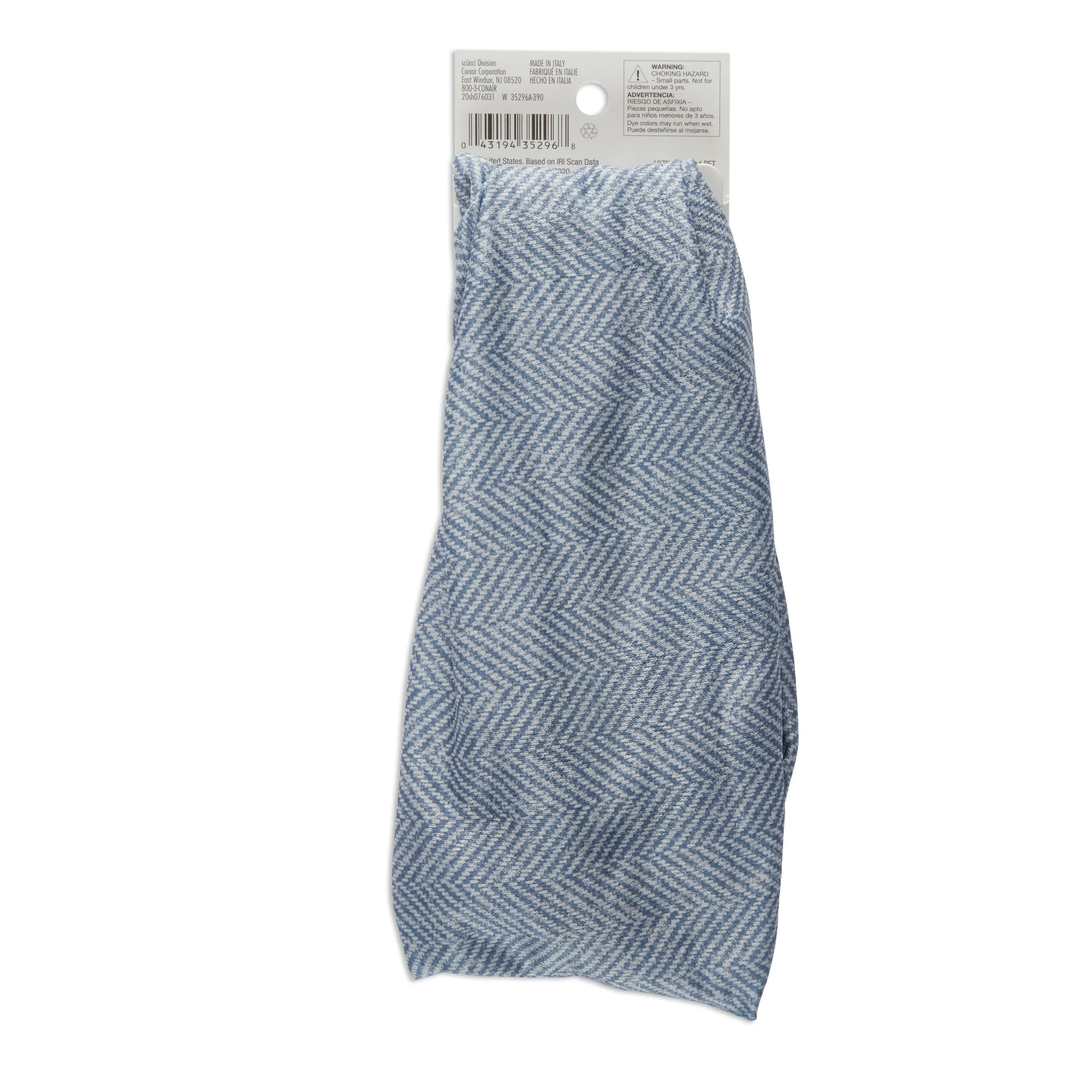 Consciously Minded Wide Denim Headwrap