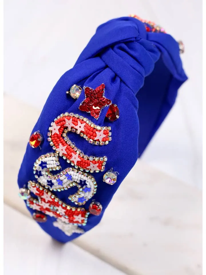 Darci Headband Blue