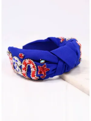 Darci Headband Blue