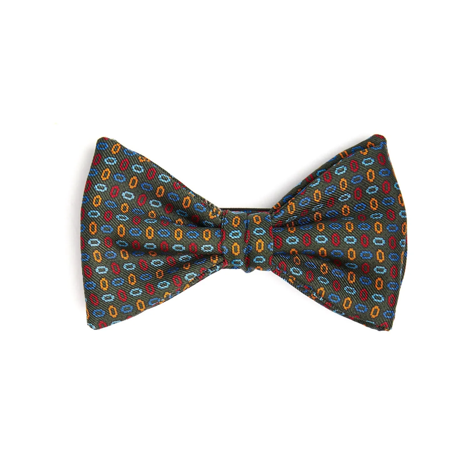 DARK GREEN PRE-KNOTTED SILK BOWTIE