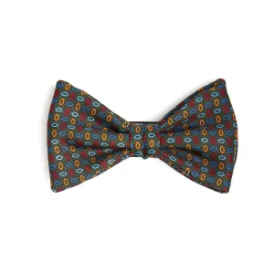 DARK GREEN PRE-KNOTTED SILK BOWTIE