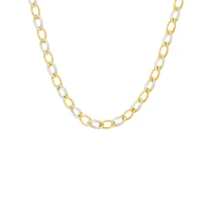 Diamond Accent 18'' Necklace in 14k Gold Plate