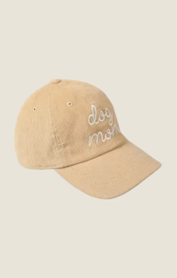 Dog Mom Corduroy Baseball Hat