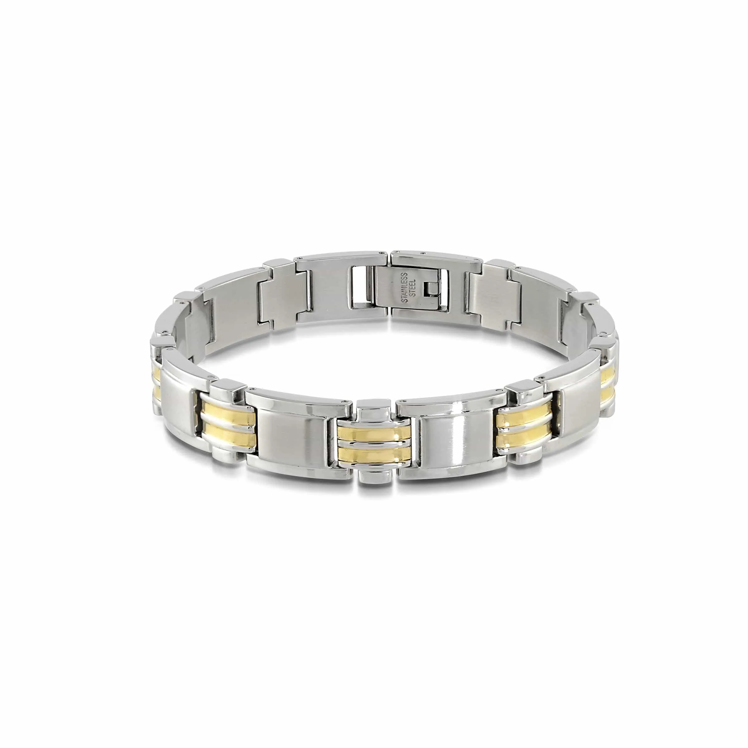 Dual Stripe Link Bracelet 11mm