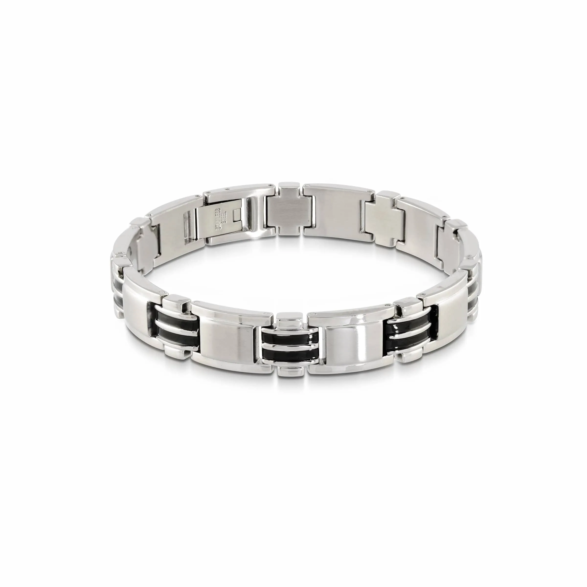 Dual Stripe Link Bracelet 11mm