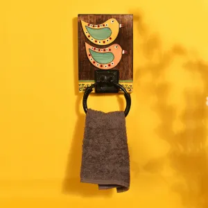 Duo Chirp Handcrafted Towel Hanger