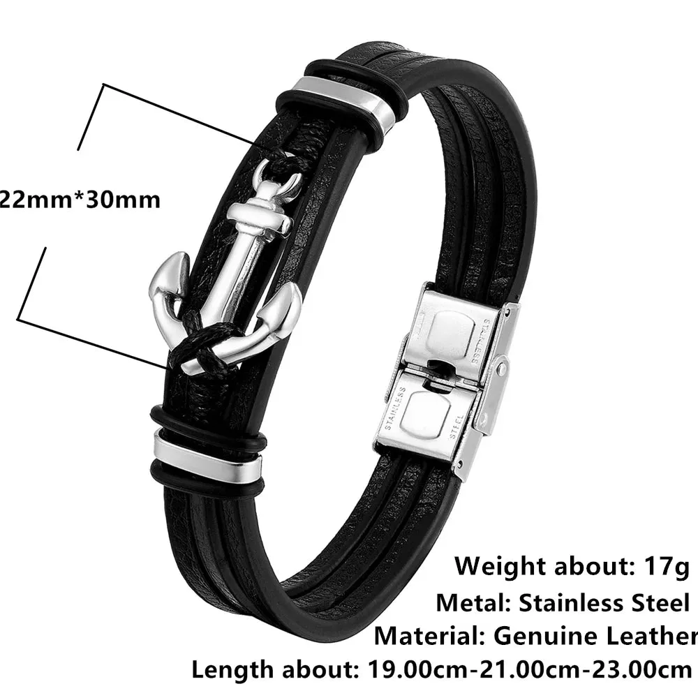 Edgy Anchor Bracelet