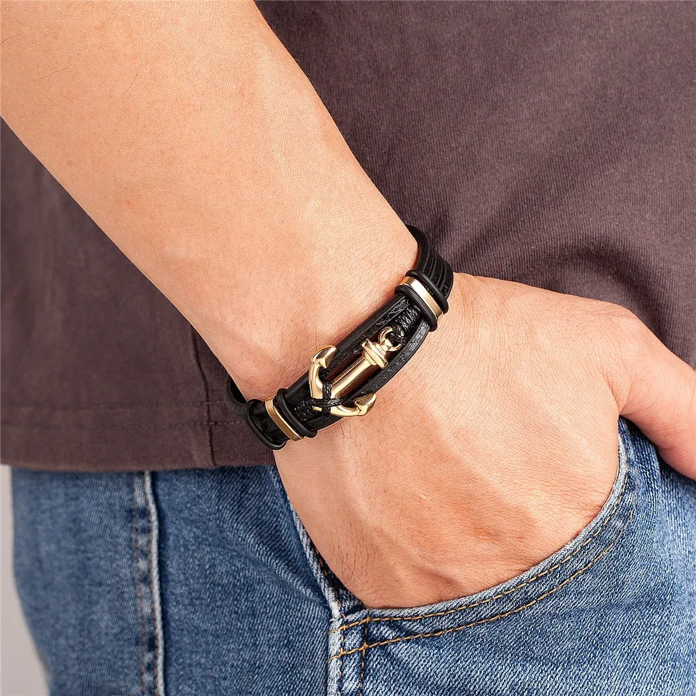 Edgy Anchor Bracelet