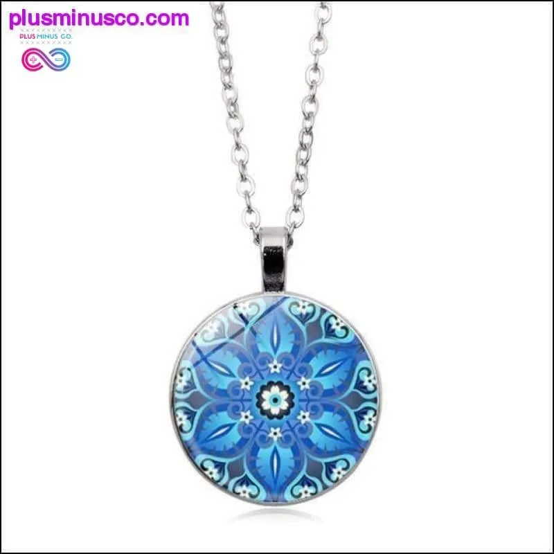 Flower of Life Necklace Om Chakra Flower Pendant Mandala