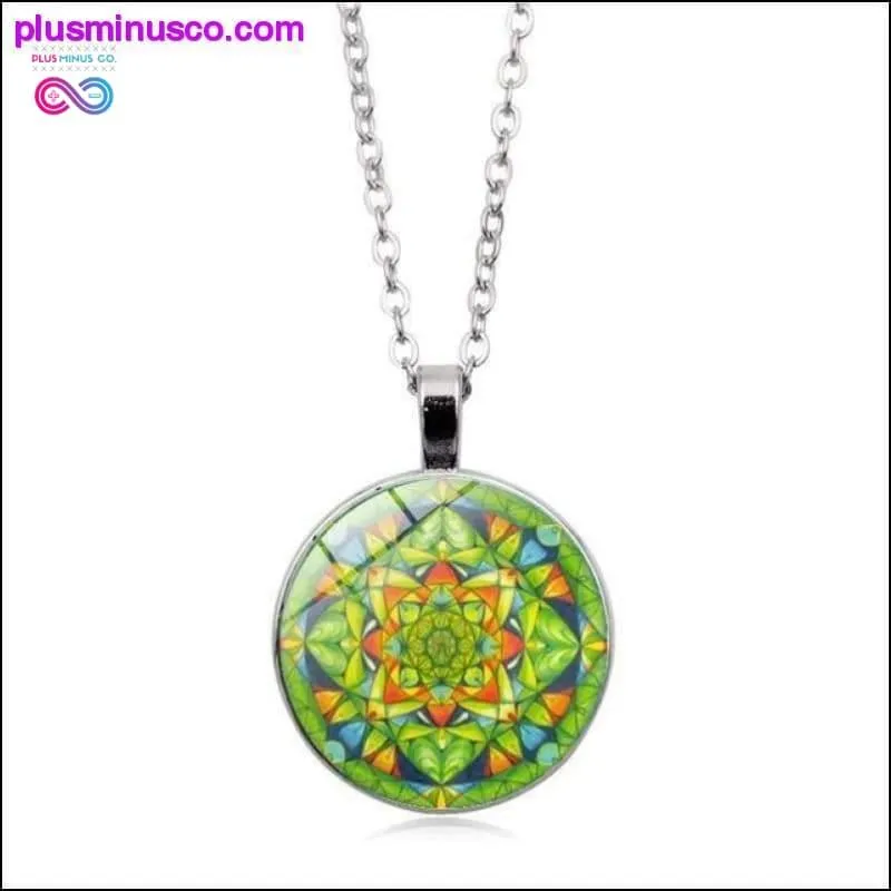 Flower of Life Necklace Om Chakra Flower Pendant Mandala