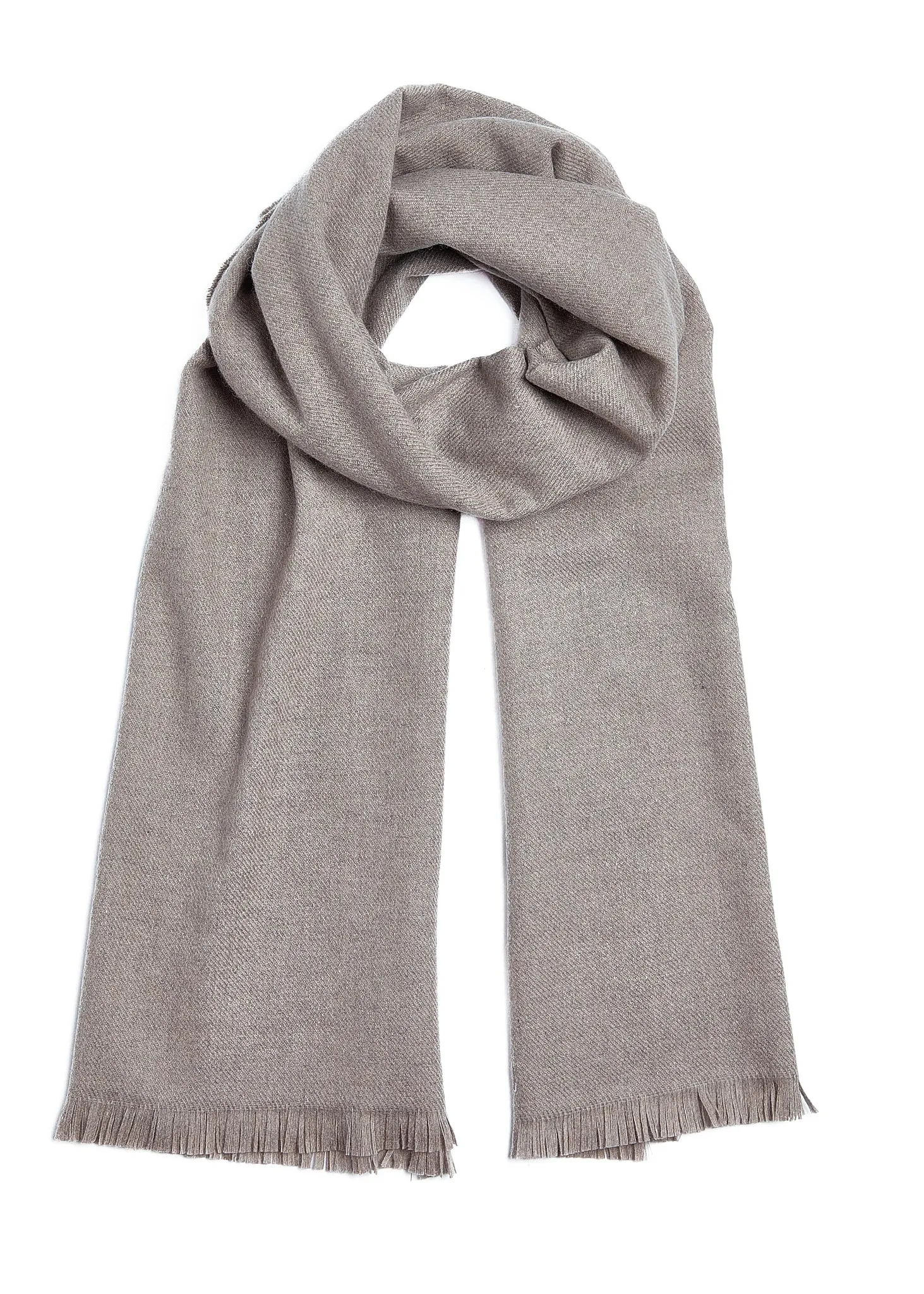 Foxford Mink Fine Wool Cashmere Blend Scarf