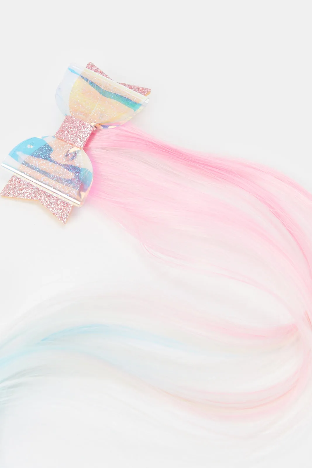 Girls Pink And Blue Synthetic Hair Hair Clip