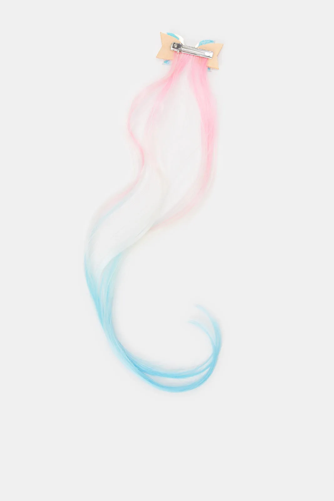 Girls Pink And Blue Synthetic Hair Hair Clip