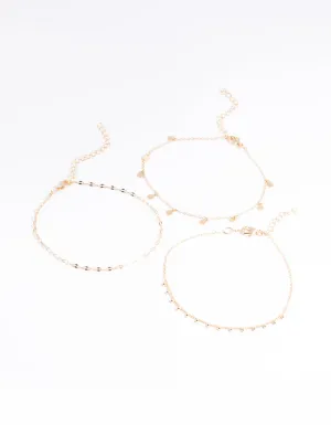 Gold Coin Anklet Pack