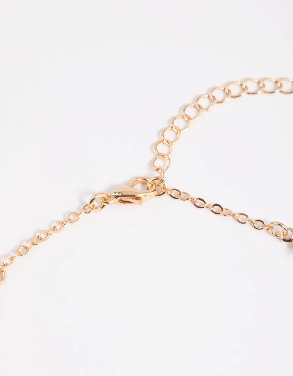Gold Cubic Zirconia Anklet