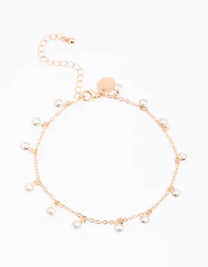 Gold Pearl Anklet
