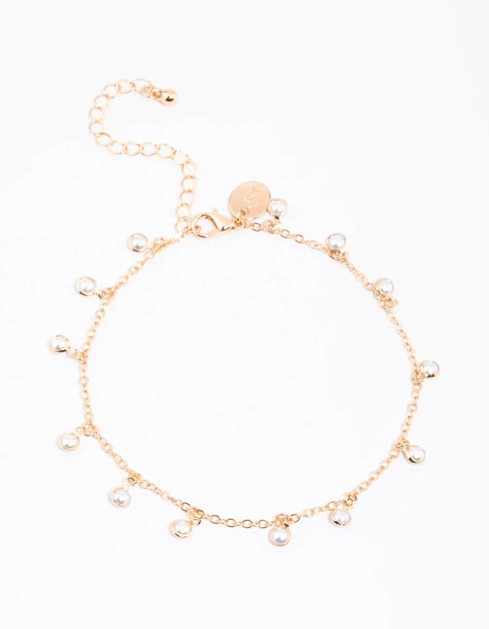 Gold Pearl Anklet