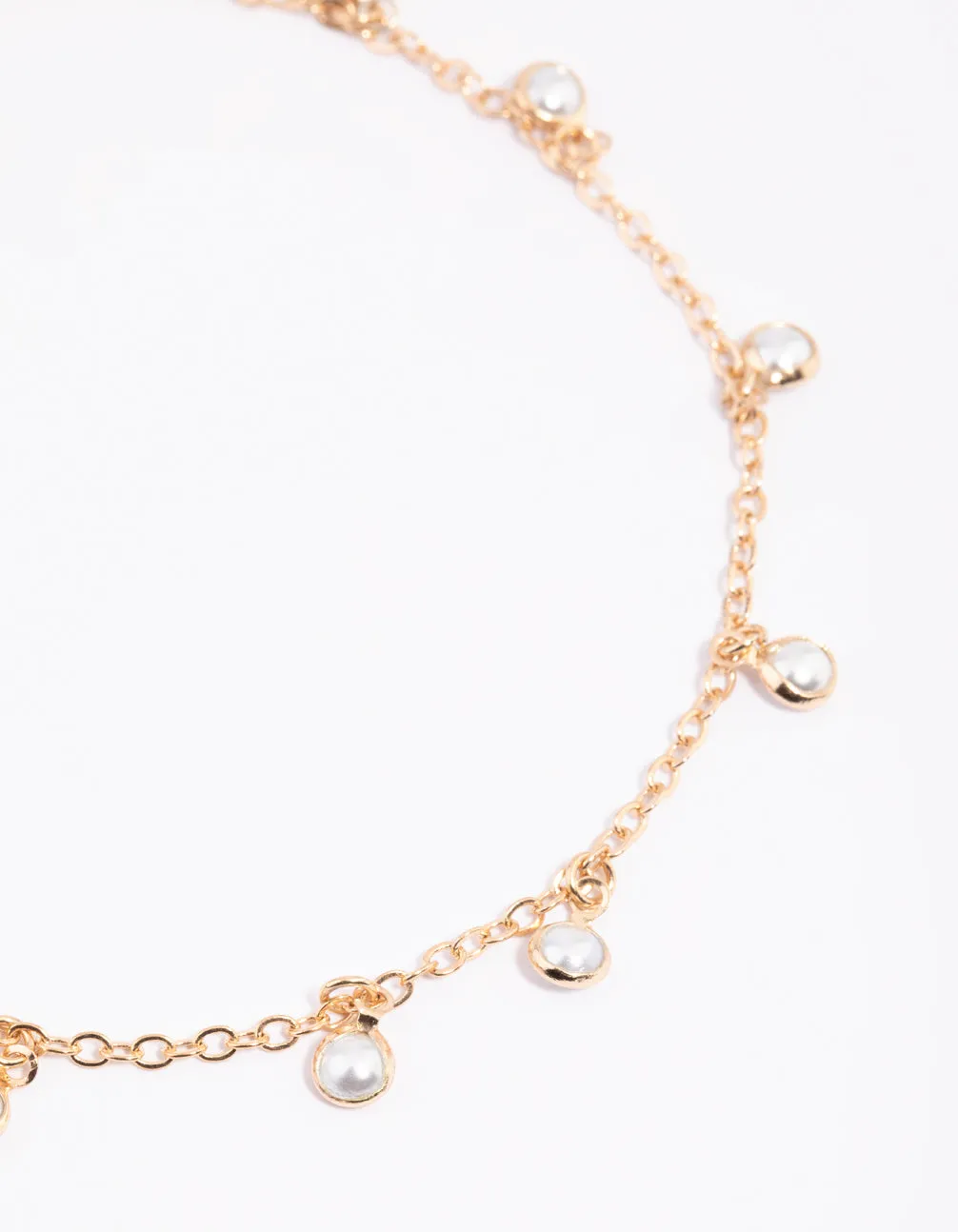 Gold Pearl Anklet