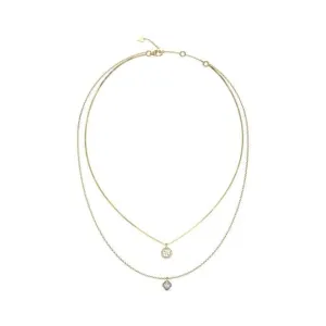 Ladies 16-18" Two Layers 4G Necklace UBN04159YG