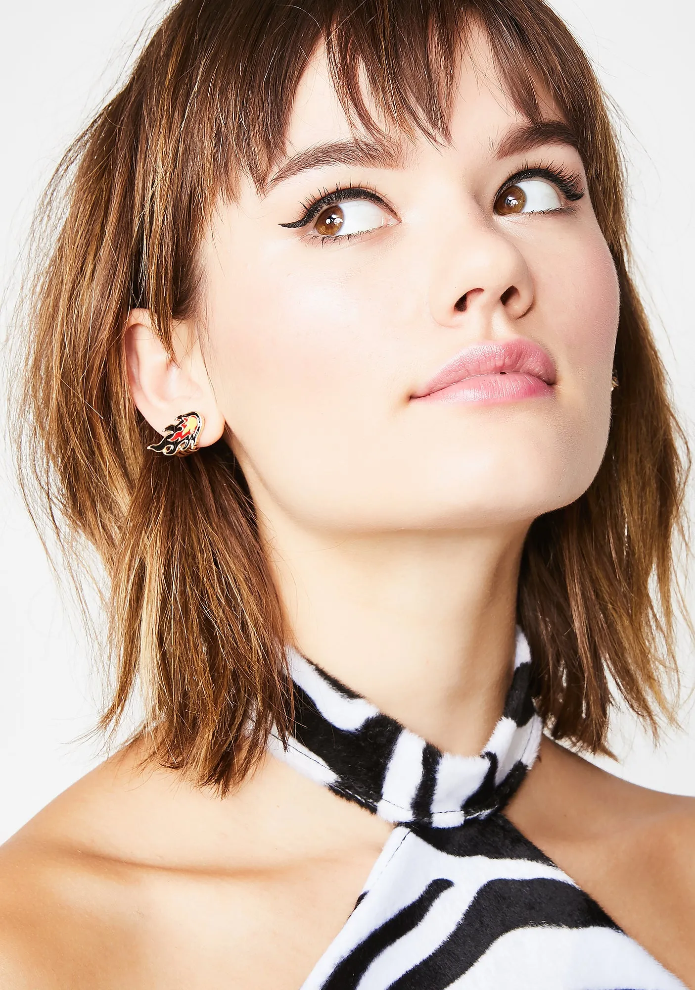 Lit Life Flame Earrings