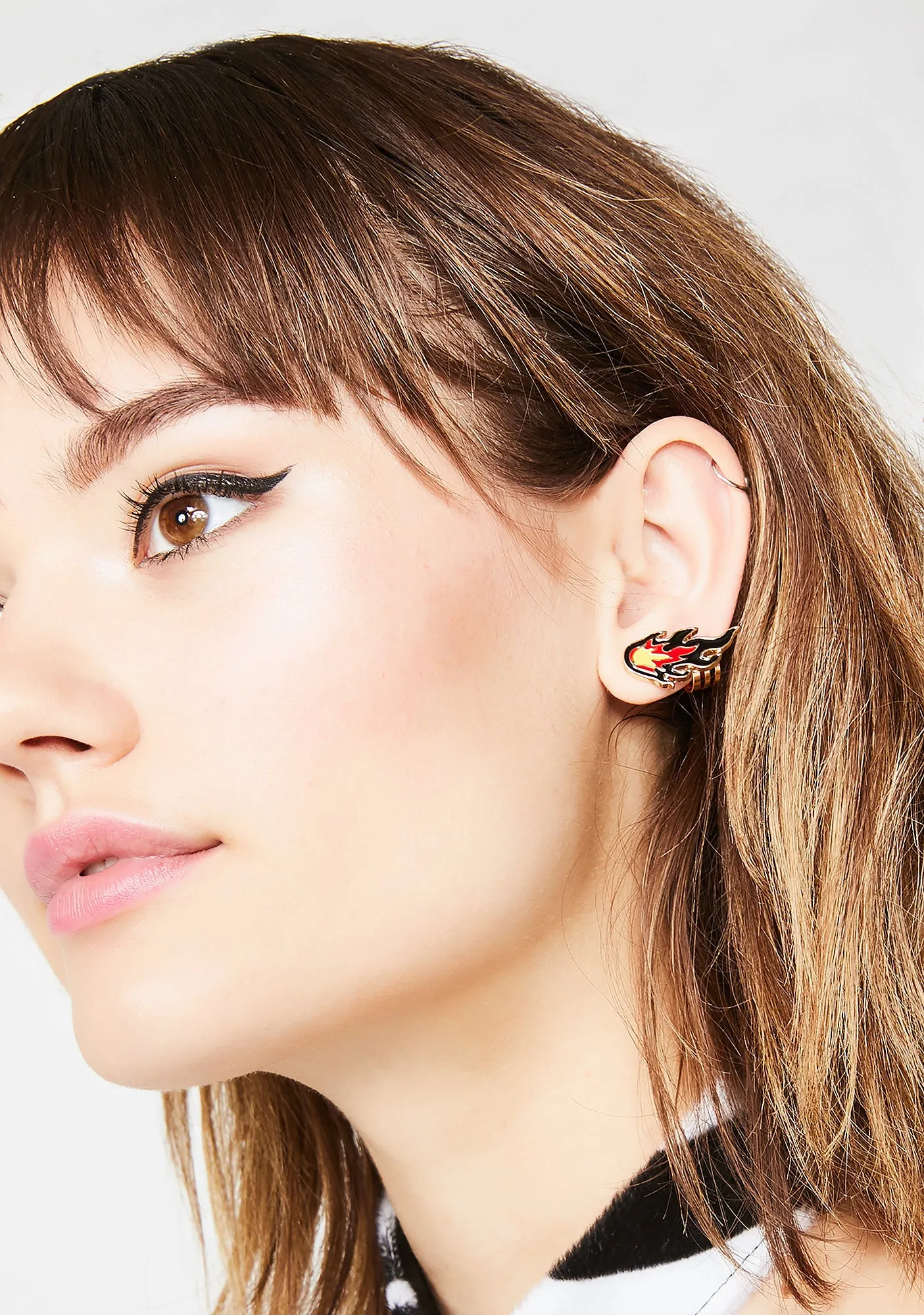 Lit Life Flame Earrings