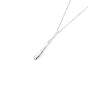 Long Drip Necklace in Sterling Silver