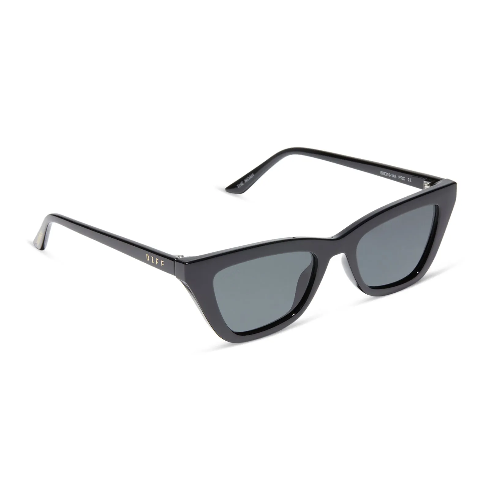 MADI NELSON - THE NOAH   BLACK   GREY   POLARIZED SUNGLASSES