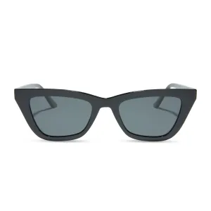 MADI NELSON - THE NOAH   BLACK   GREY   POLARIZED SUNGLASSES