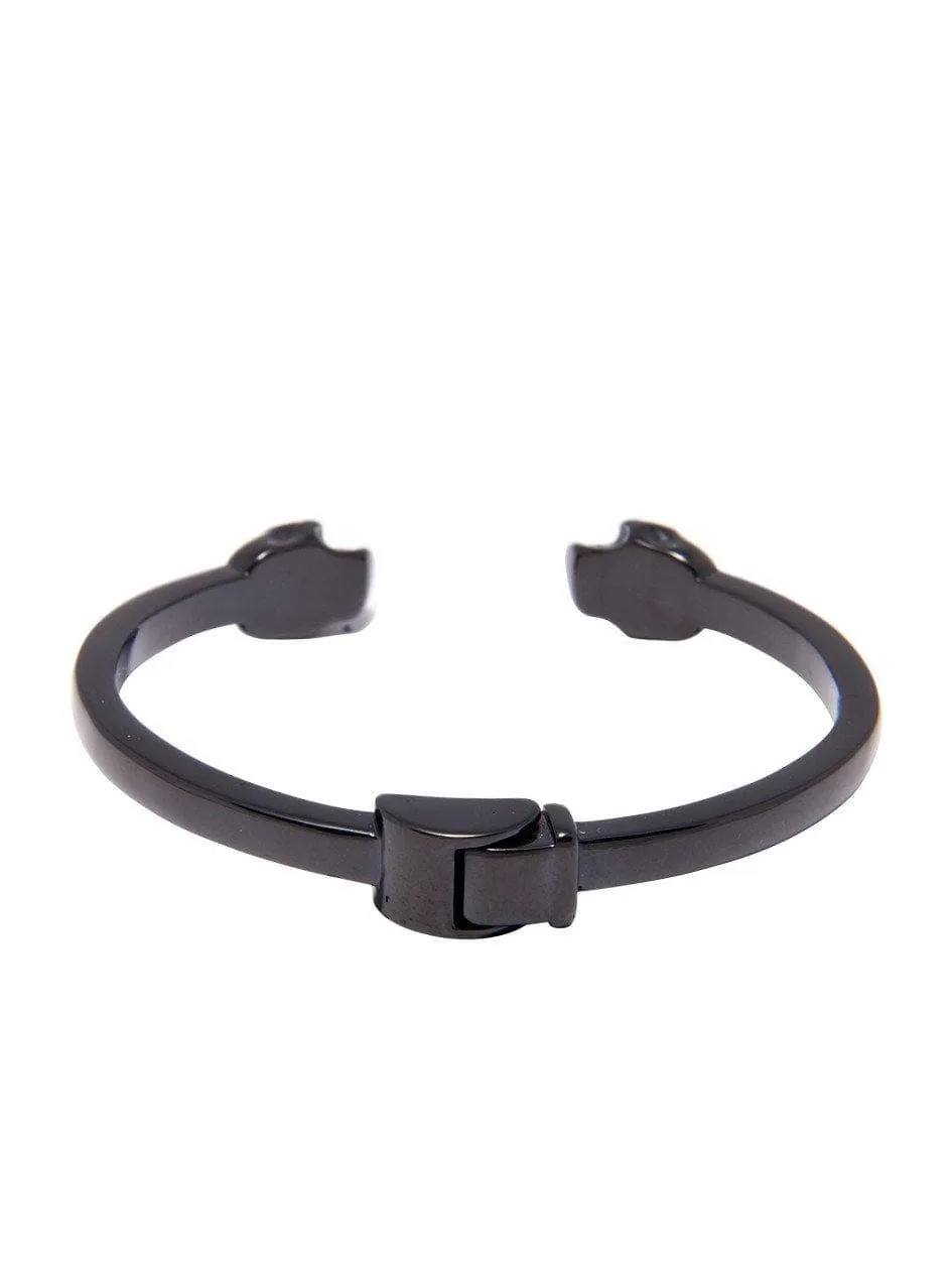 Men's Black Skull Bangle