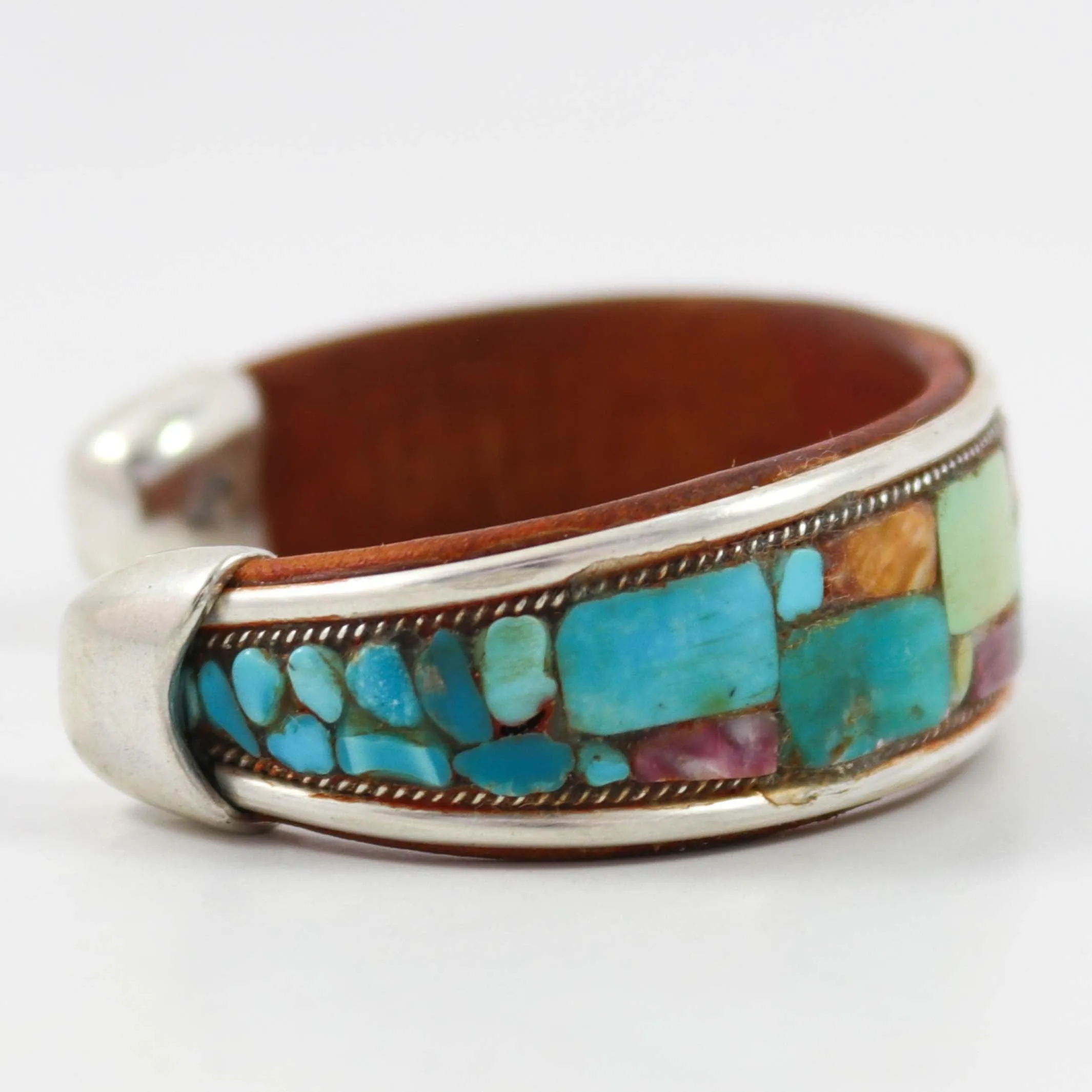 Multi-Stone Inlay Cuff