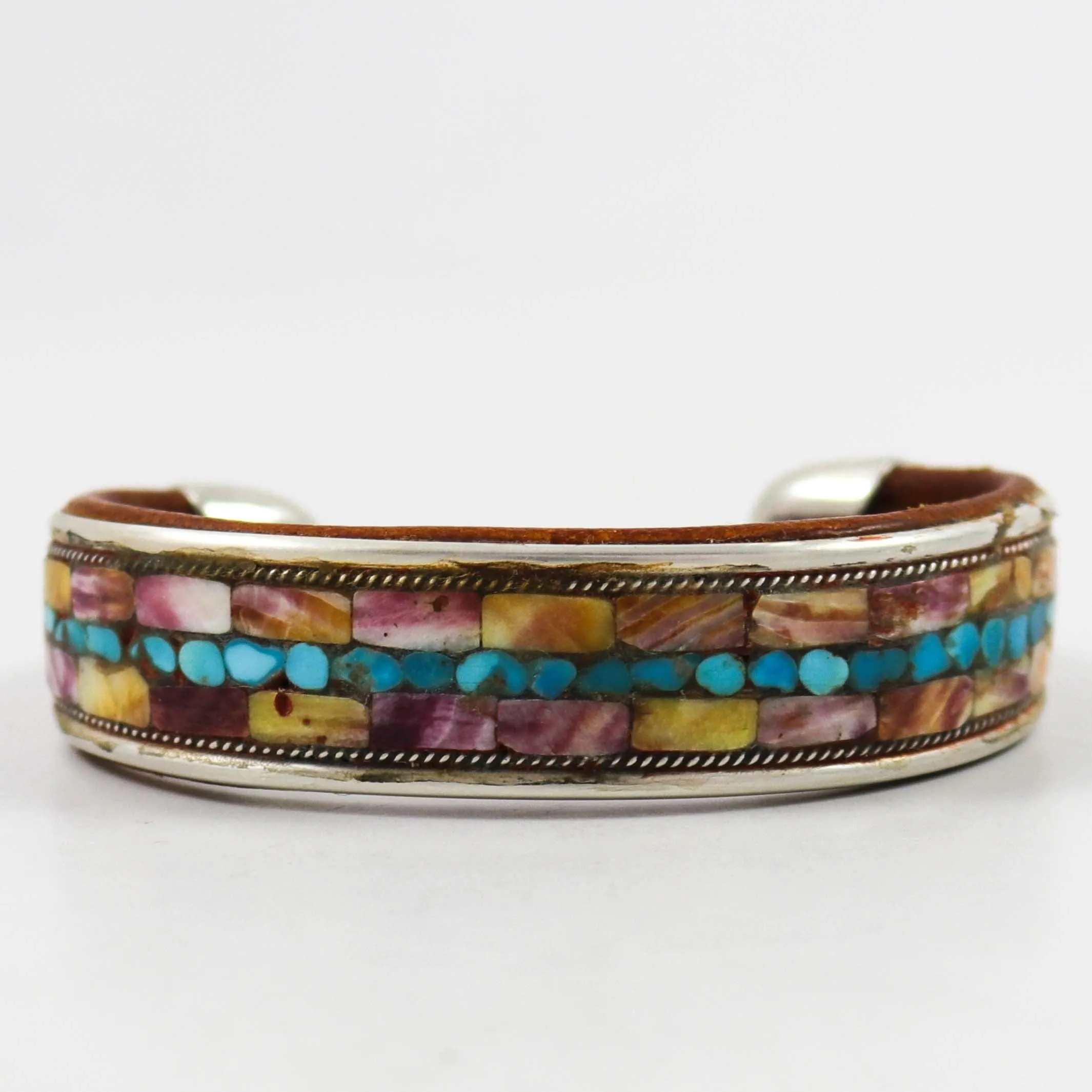Multi-Stone Inlay Cuff