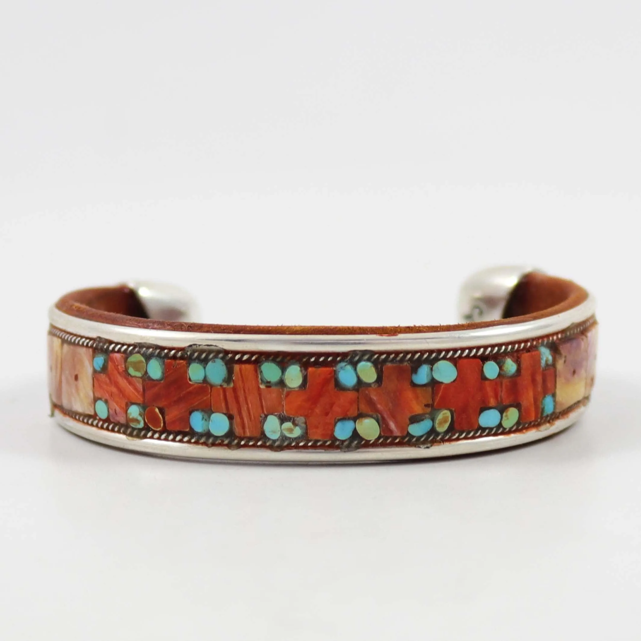 Multi-Stone Inlay Cuff