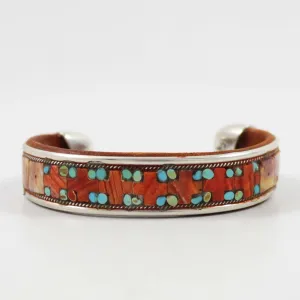 Multi-Stone Inlay Cuff