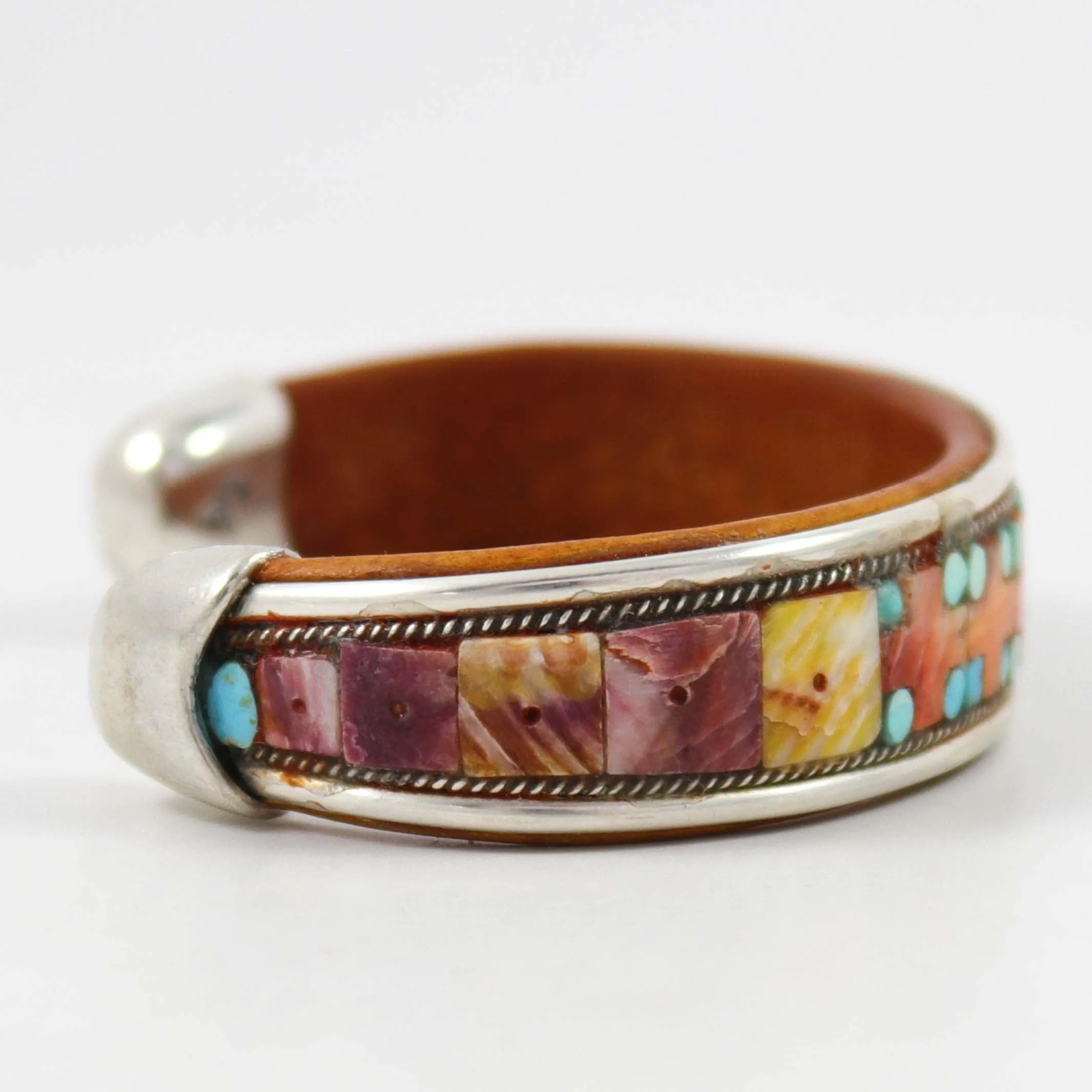 Multi-Stone Inlay Cuff