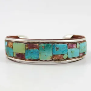 Multi-Stone Inlay Cuff
