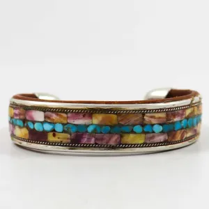 Multi-Stone Inlay Cuff