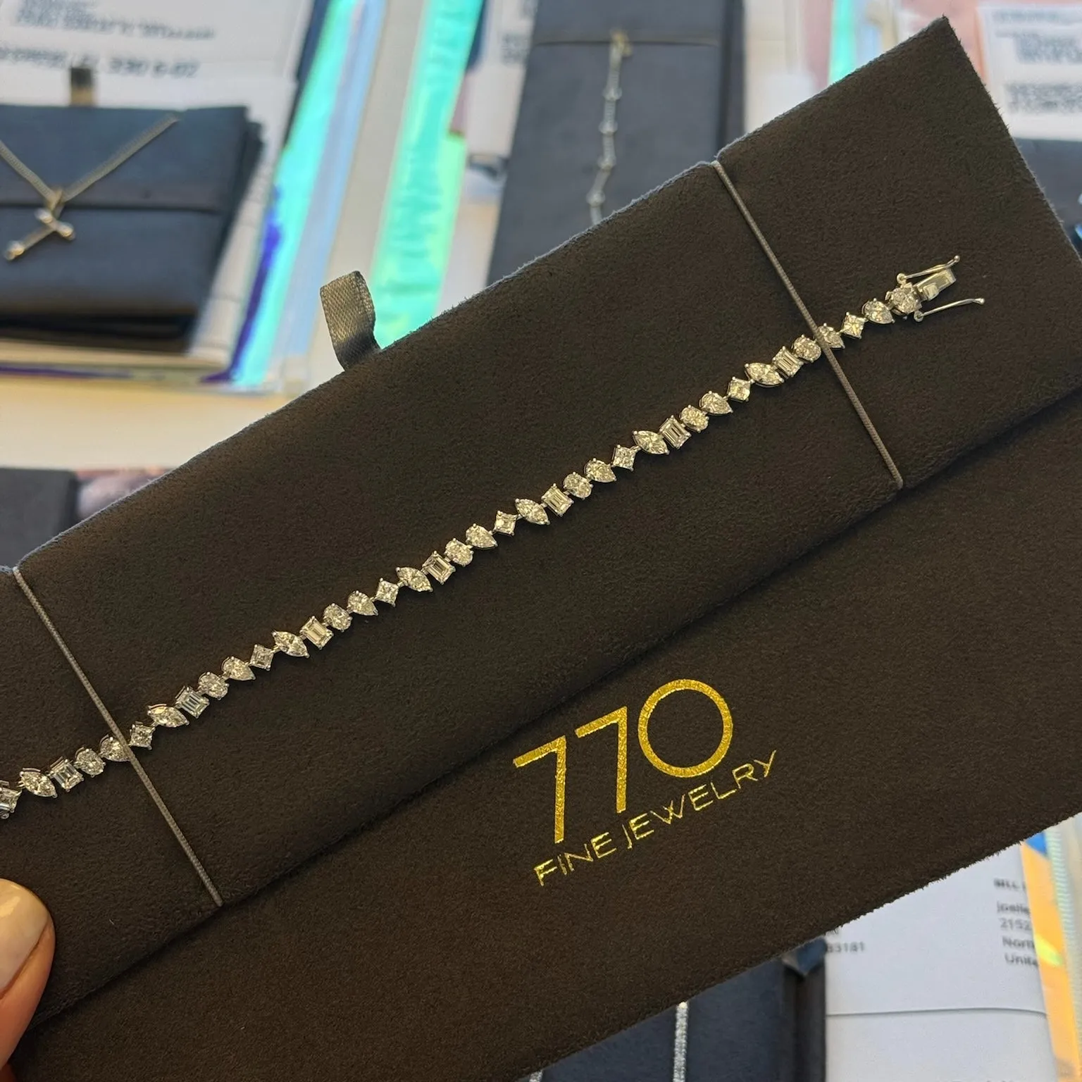 Multishape Lab Diamond Tennis Bracelet