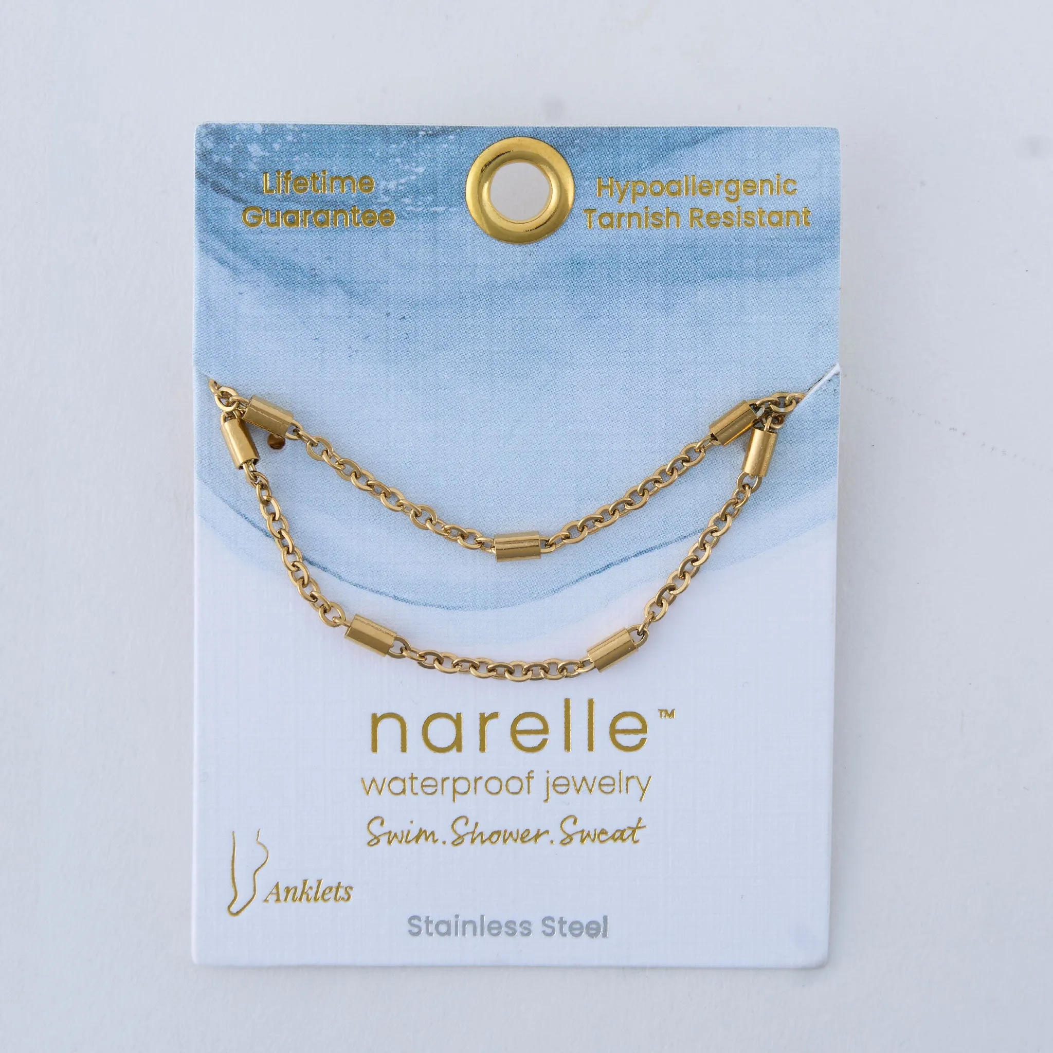Narelle Waterproof Dainty Bar Anklet