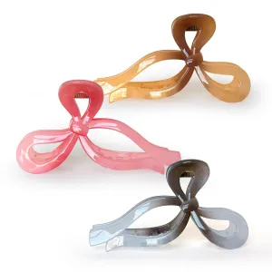 Ombre Ribbon Hair Claw | Elegant Gradient Hair Clip | Stylish Hair Accessory