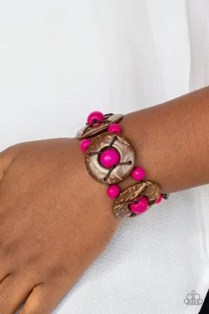 Paparazzi Bracelet ~ Island Adventure - Pink