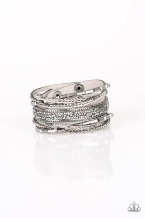 Paparazzi Bracelet ~ Punk Prowess - Silver